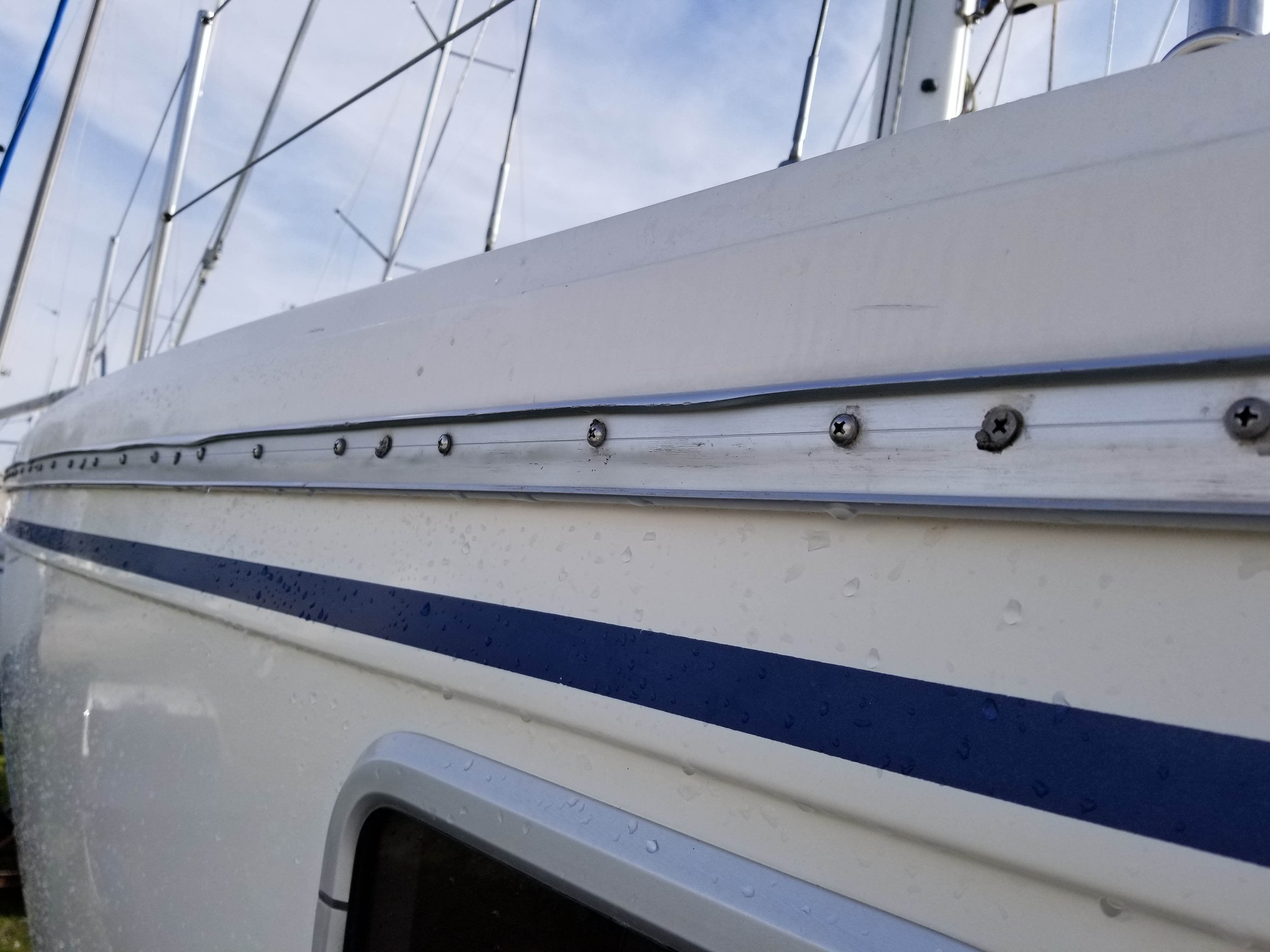 Rub rail aluminum extrusion replacement Catalina 36/375 International